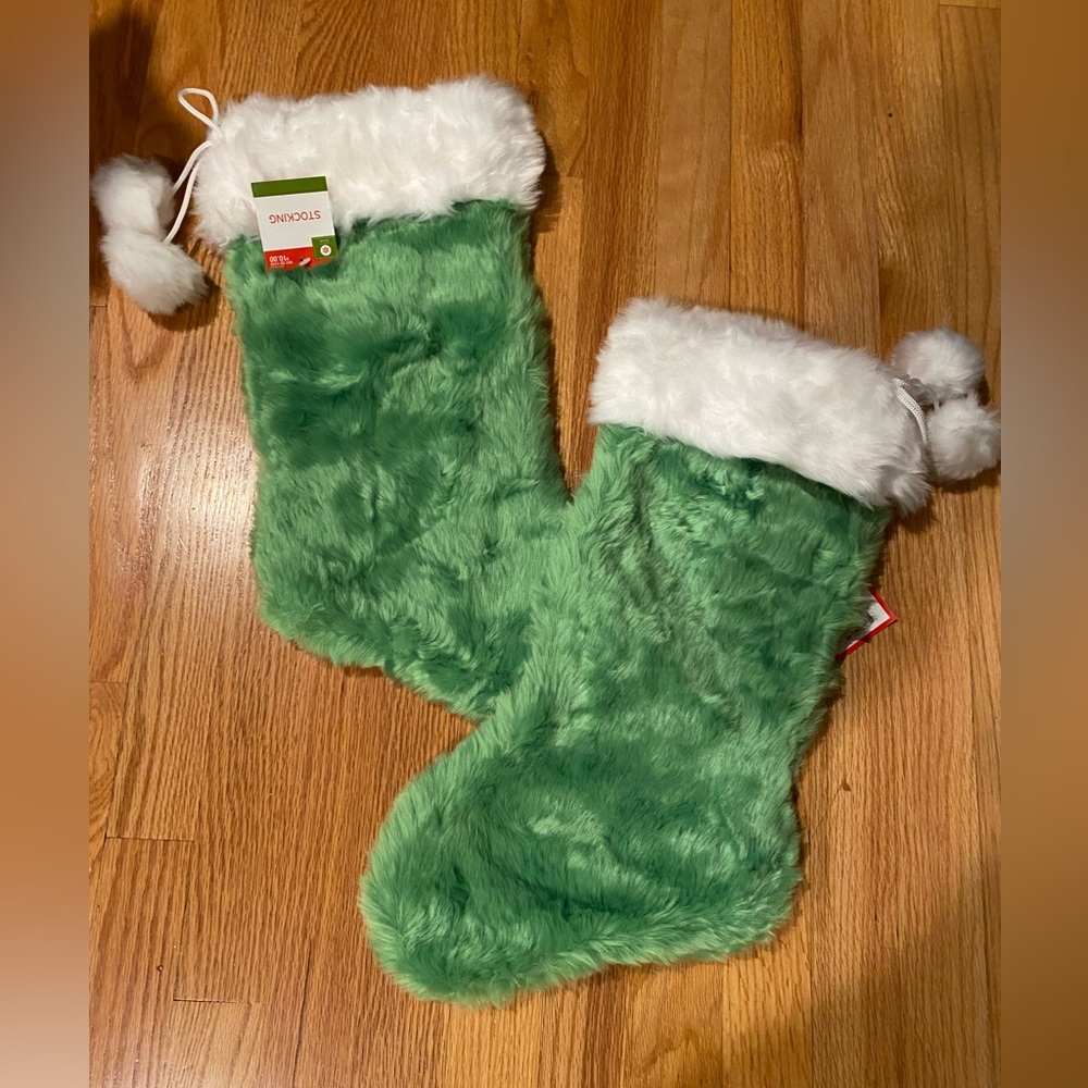2014 Grinch Green Christmas Stockings (set of 2)